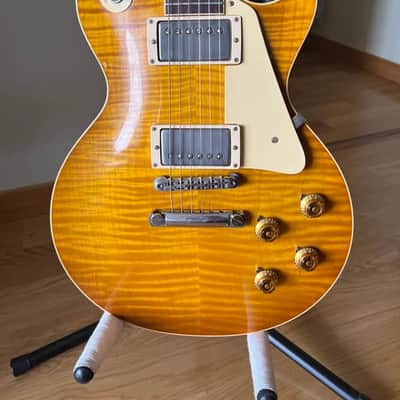 Gibson Custom Shop Les Paul 1959 Reissue R9 2023 – Dirty Lemon VOS | Highly Figured Top | Collector’s Edition II Pickups | 3.77kg  VIDEO image 2