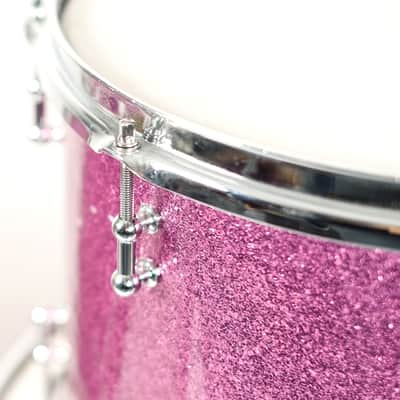 C&C Purple Sparkle Drum Set (14x28 - 10x14 - 16x18) owned By J Mascis image 2
