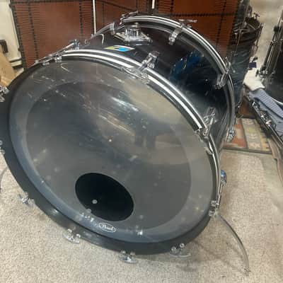 Ludwig 14" deep X 22" head Vistalite Bass Drum (11285-1236) Early 70's - Black Vistalite image 1