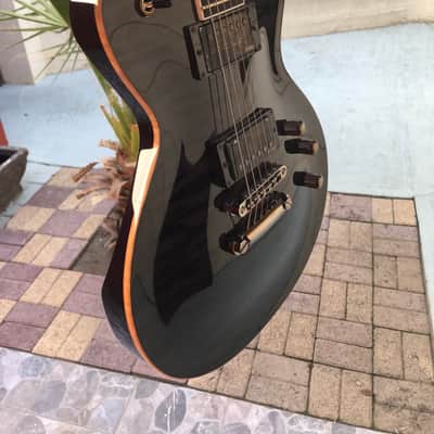 ESP Kiso Custom Shop Eclipse CTM 2009 See-thru Black image 7