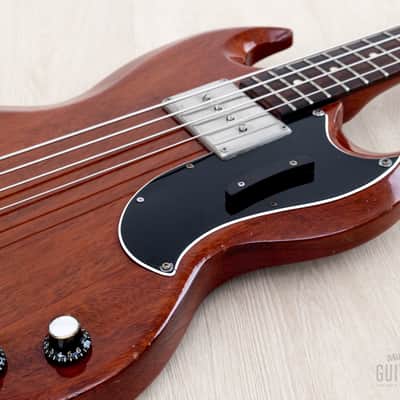 1963 Gibson EB-0 Cherry Vintage Short Scale SG Bass, 100% Original w/ Case image 6