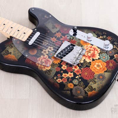 2011 Fender Telecaster Black Floral TL69-SPL Non-Catalog Limited Edition, Near-Mint w/ Case, Japan MIJ image 9