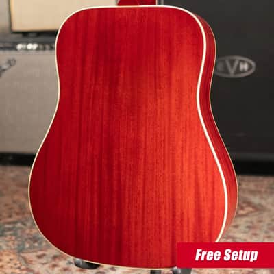 Epiphone Hummingbird Standard Acoustic/Electric Guitar - Cherry Sunburst with Gig Bag image 2