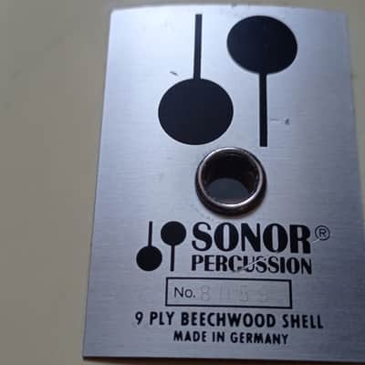 Vintage 1983 Sonor Phonic 12"x8" Tom - 9-Ply Beechwood - Made in W. Germany ( White Gloss) image 2