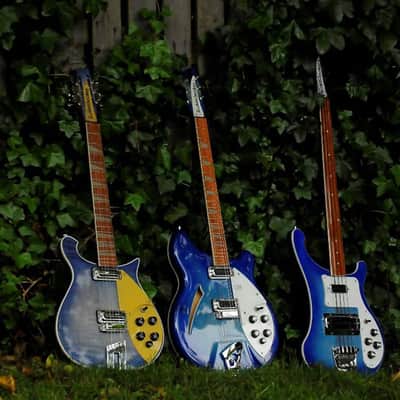 Rickenbacker 4003 FL "Color of the Year"- Blue Burst Fretless Bass image 8