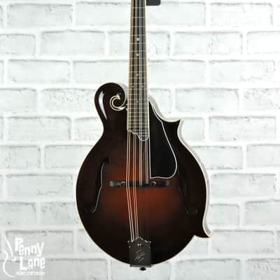 Northfield Big-Mon Icelandic Brown Adirondack Spruce Top F-Style Mandolin with Case image 1