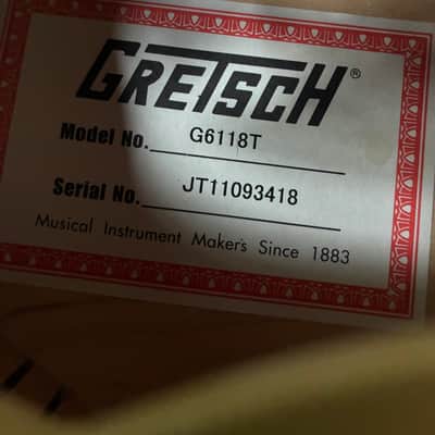 Gretsch G6118T Anniversary with Bigsby 2003 - 2016 Smoke Green 2-Tone image 13
