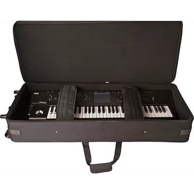Gator  GK Lightweight Keyboard Case on Wheels 49 Key NEW - BLACK image 6