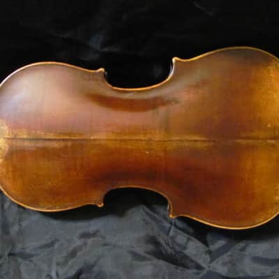 Violin Johannes Georgius Hellmer 1712 Prague w/August Gemunder 1884 Repair Label image 4