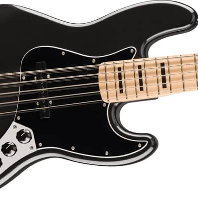 SQUIER - Affinity Series Active Jazz Bass V  Maple Fingerboard  Black Pickguard  Black Metallic - 0378753565 image 3