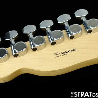 Fender Birdseye Maple & Rosewood Telecaster NECK & TUNERS Tele Guitar Abalone image 6