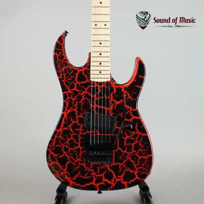 Charvel Charvette Late 80s/early 90s Red/Black crackle | Reverb