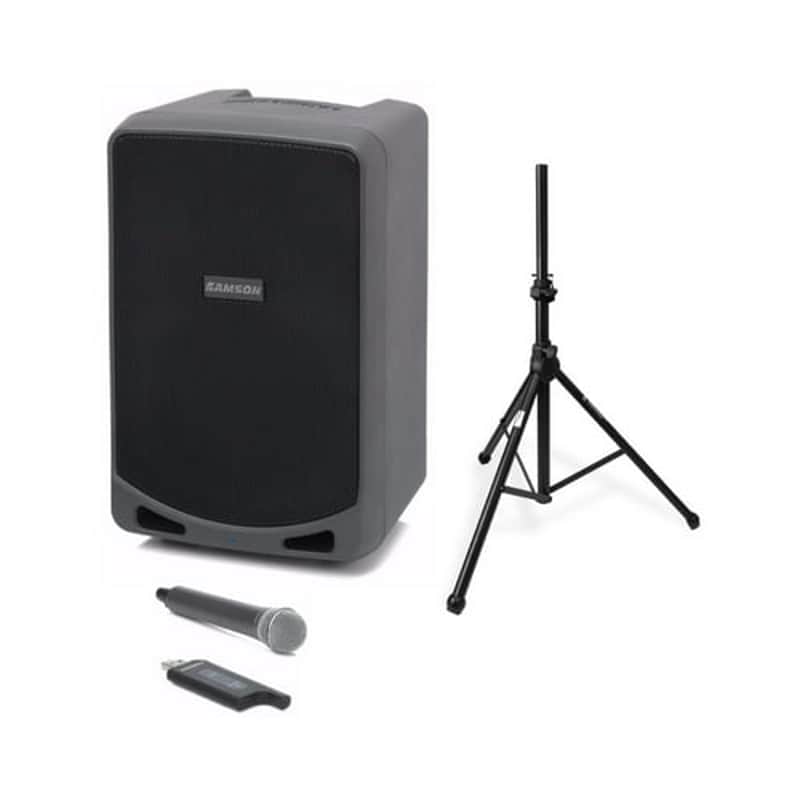 Samson Expedition XP106w Rechargeable Portable PA with Speaker Stand image 1