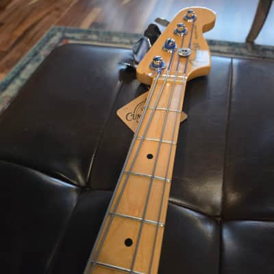 2008 Fender American Standard Precision Bass - 3-Tone Sunburst - w/Hardshell Case image 8