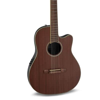 Ovation AB24CM-4S Applause Mid-Depth Cutaway Lyrachord Body Nato Neck Nylon 6-String Classical Acoustic-Electric Guitar image 1
