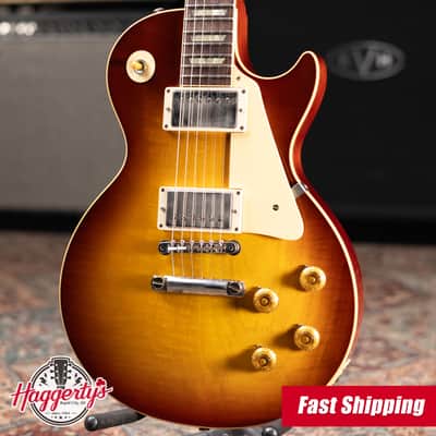 Gibson Custom Shop Les Paul 1958 Historic Collection 70th Anniversary Electric Guitar - Iced Tea Burst with Hardshell Case - Used image 1