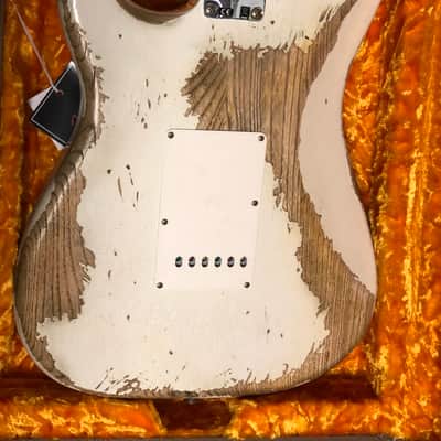 Fender Custom Shop W19 NAMM Limited 63 Stratocaster Super Heavy Relic 2019 Olympic White image 2