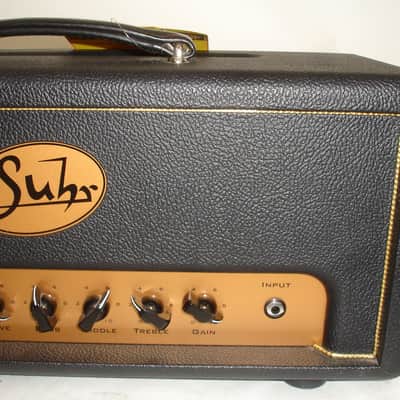 Suhr Badger 18 18-watt Tube Guitar Amp Head, Black Tolex/Gold Faceplate image 6