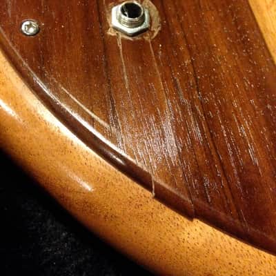 Wish Bass 4 string Lefty natural excellent overall minor imperfections image 9