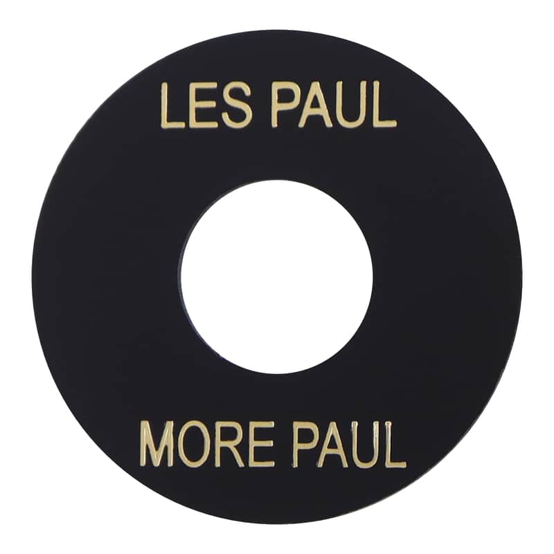 Toggle Switch Ring Poker Chip Gibson LES PAUL/MORE PAUL - Black image 1