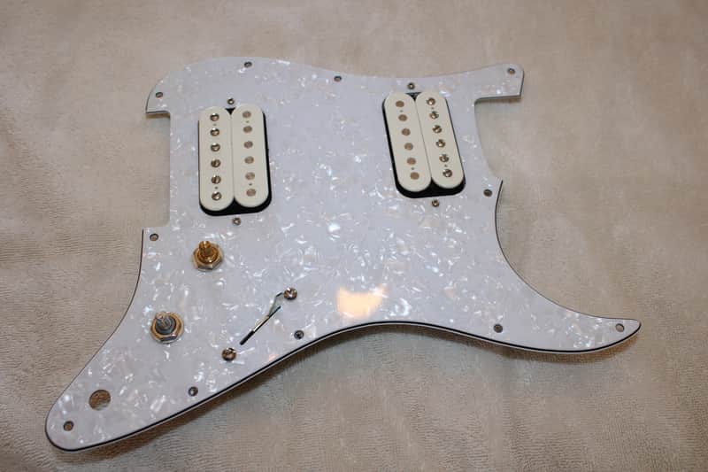 DiMarzio DP196/DP197 Virtual PAF Humbucker Set - in Loaded Strat Pickguard image 1