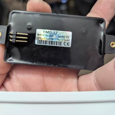 EMG 57/66-BRBC Active Solderless Alnico V Humbucker Set 2010s - Brushed Black Chrome image 2