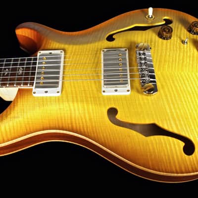 2013 Paul Reed Smith PRS Hollowbody II Artist Package w Piezo Brazilian Livingston Lemondrop image 2