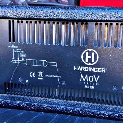 Harbinger M120  120-Watt 4-Channel Powered Mixer Amp w/ Cables image 1