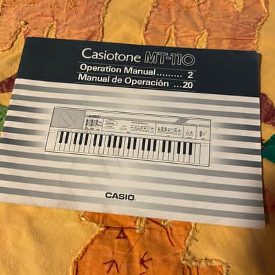 Casio Casiotone MT-110 1980s - Black 49key Keyboard compact synth piano Excellent Condition with Users Manual booklet image 15