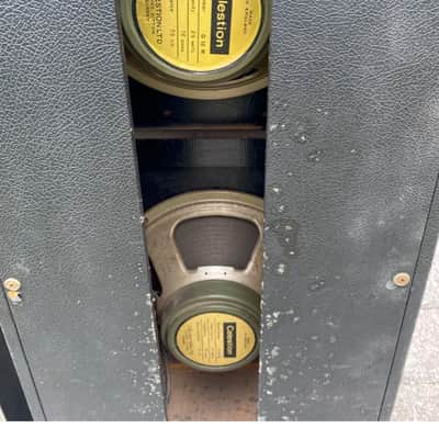 Pair Vintage Park Speaker Columns with 2 x 12 Celestion Green Back  Mid to Late 70's - Turqoise image 6