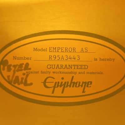 Epiphone Emperor Regent 1995 (Peerless) - Antique Sunburst image 21