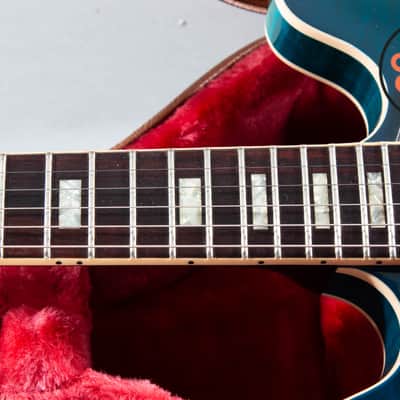 2017 Gibson ES-335 Figured Aquamarine OHSC image 5