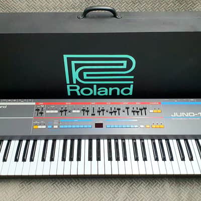 Roland Juno-106 61-Key Programmable Polyphonic Synthesizer 1984 - 1985 - Black image 7