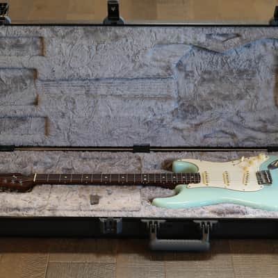 2017 Fender Limited Edition American Professional Stratocaster w/ RW Neck Electric Guitar Daphne Blue + COA OHSC image 22