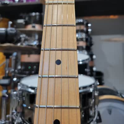 Fender Deluxe Series Stratocaster MIM w/ EMG Pick Ups - 2000s - Black/Gold W/ Gig Bag (C016-48) image 5