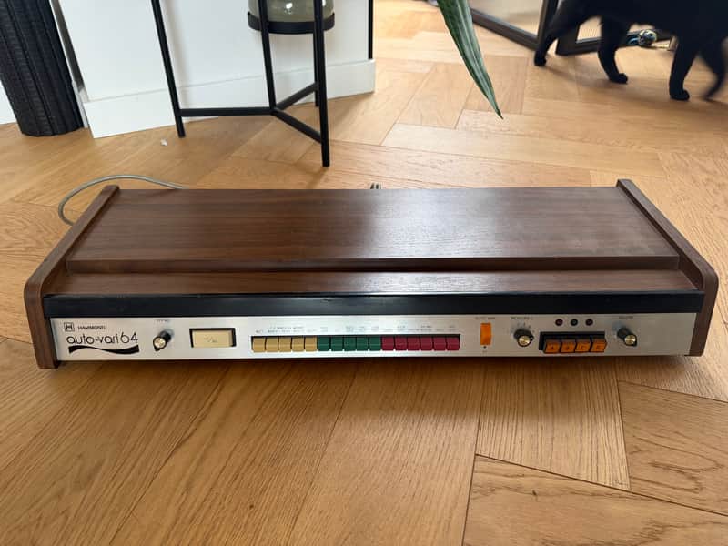 Hammond Auto-Vari 64 RARE Analog Drum Machine 1974 - 1979 - Silver / Wood image 1