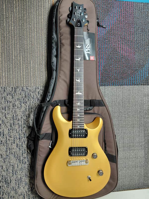 PRS SE CE 24 Standard Stoptail Satin - Metallic Gold image 1