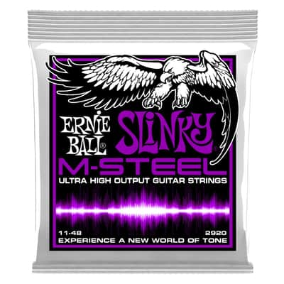 P02920 Power Slinky M-Steel Electric Guitar Strings - 11-48 Gauge image 1