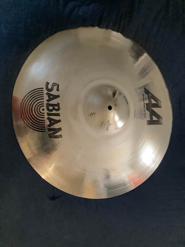 Sabian SABIAN AA HEAVY RIDE 20 inch Ride Cymbal 2000's - Polished brilliant image 1