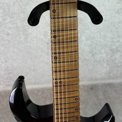Kiesel A2 7 seven string electric guitar in sunburst finish with gigbag image 13