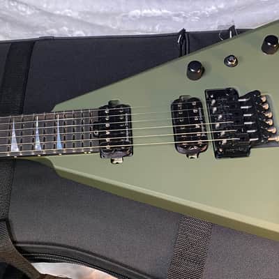 NEW! Jackson American Series Rhoads RR24 - Ebony Fingerboard  - Floyd Rose - Matte Army Drab - Authorized Dealer image 8