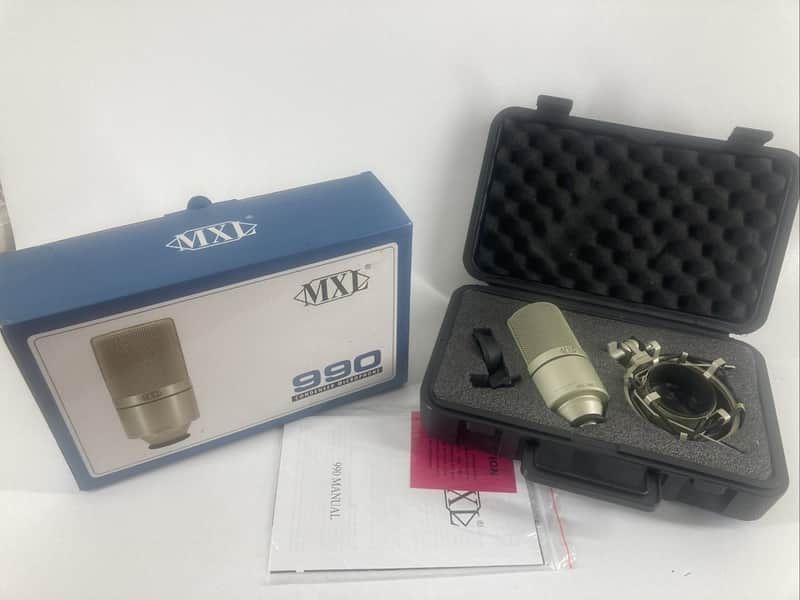 MXL 990 Condenser Microphone 2010s - Metal image 1