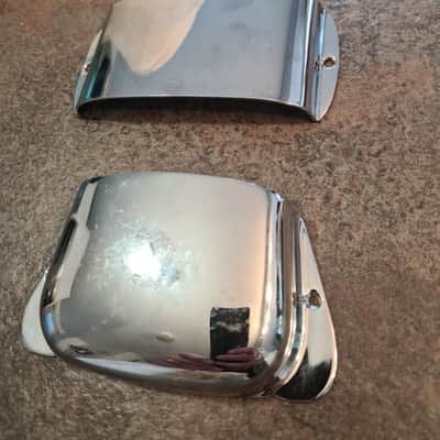 Vintage Original Pre CBS 1960s Fender Precision bass ashtray bridge & pickup covers image 4