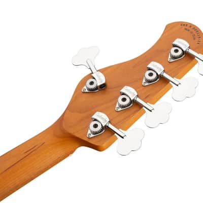 Sadowsky MetroExpress 5-String 24-Fret Modern Bass Roasted Maple Fingerboard 5-String High Polish, Solid Black image 3