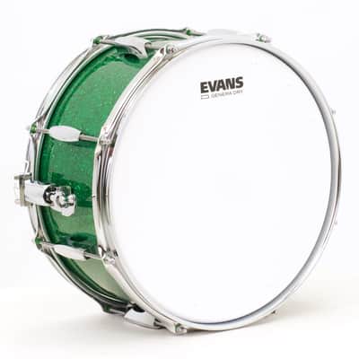 TreeHouse Custom Drums 6½x13 8-ply Maple Snare Drum - Green Glass Glitter image 5
