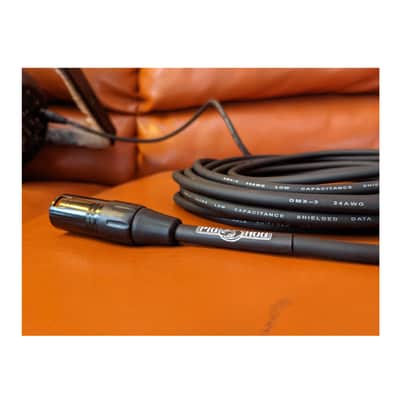 Pig Hog PHDMX25 3-Pin DMX Lighting Cable (Black, 25-Feet) image 2