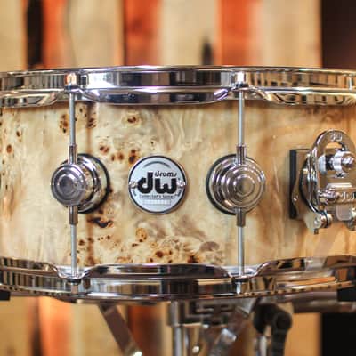DW 6x15 Collector's Purpleheart VLT Mapa Burl Snare Drum - SO#1365283 image 2