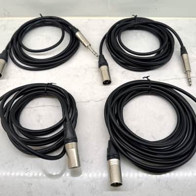 Canare Star Quad XLR Male to 1/4" TRS Male Cables Bundle (4 Cables) – Excellent Condition image 1