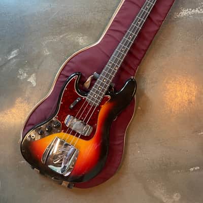 Lefty! Super Rare! Fender Jazz Bass 1963 - Sunburst image 1