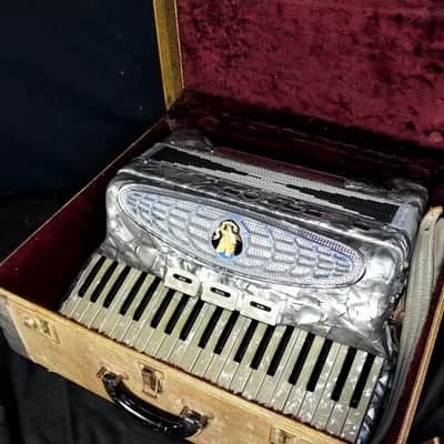 Silvio Soprani Piano Accordion 1940s - Grey Pearlescent image 1